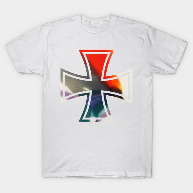 Iron Cross - Tie Dye - One T-Shirt by Toby Wilkinson